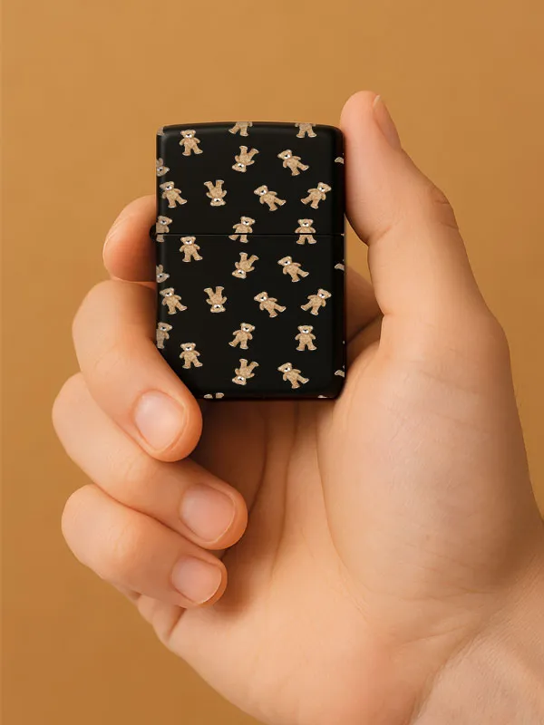 Ayiteds-Baskılı Benzinli Metal Siyah Çakmak