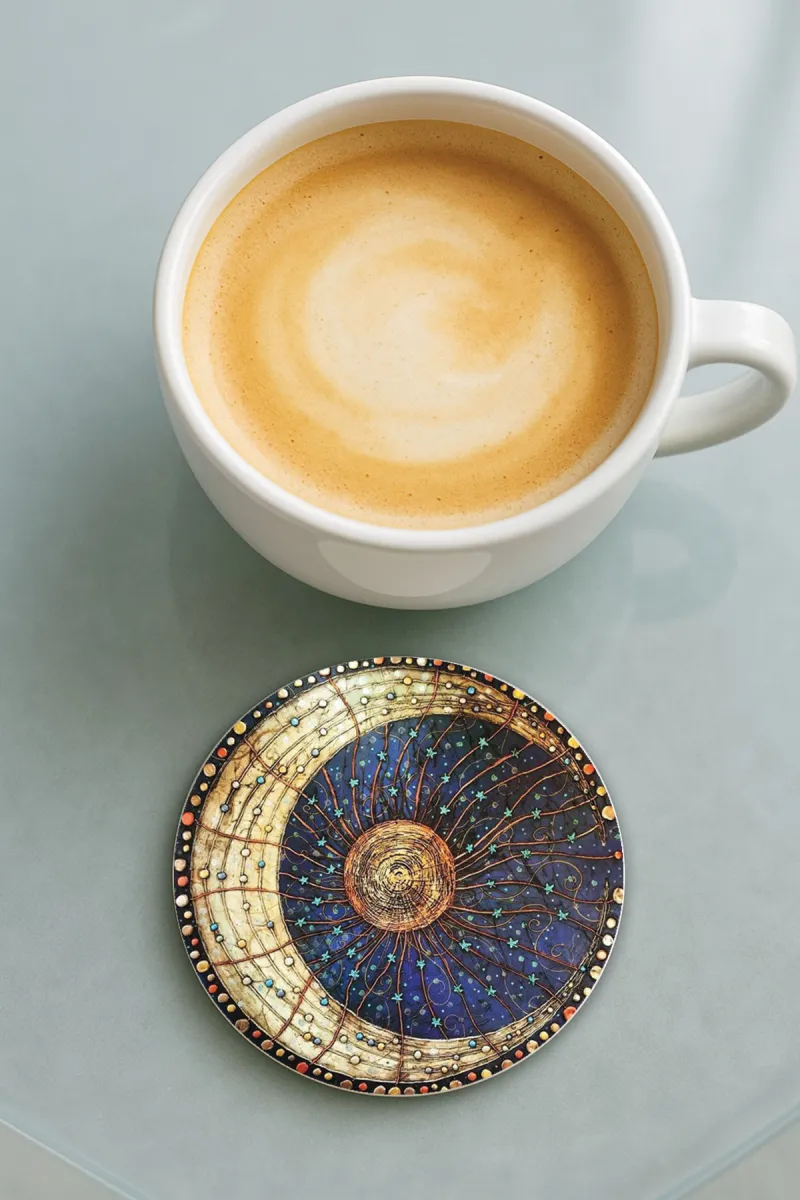 Astro-Bardak Altlığı Baskı Desenli Tekli 