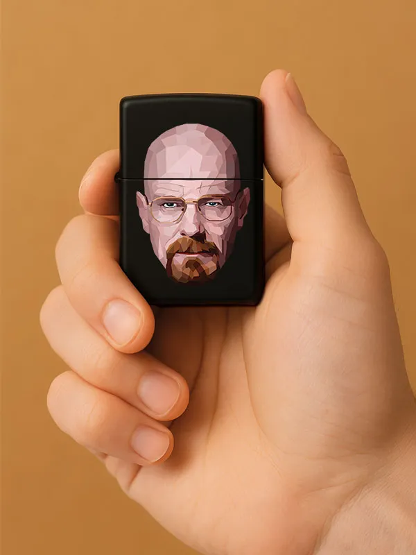 Breakingbad-Baskılı Benzinli Metal Siyah Çakmak