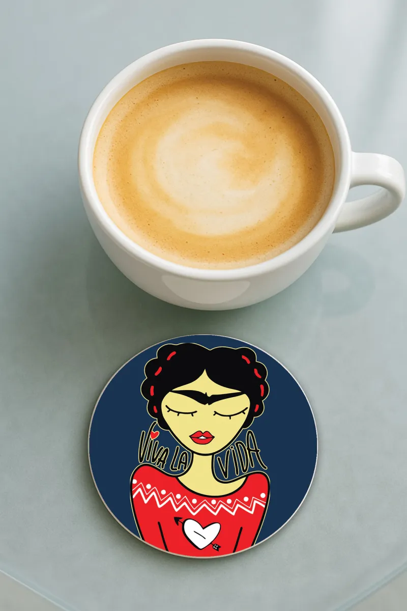 Vivalavida-Bardak Altlığı Baskı Desenli Tekli